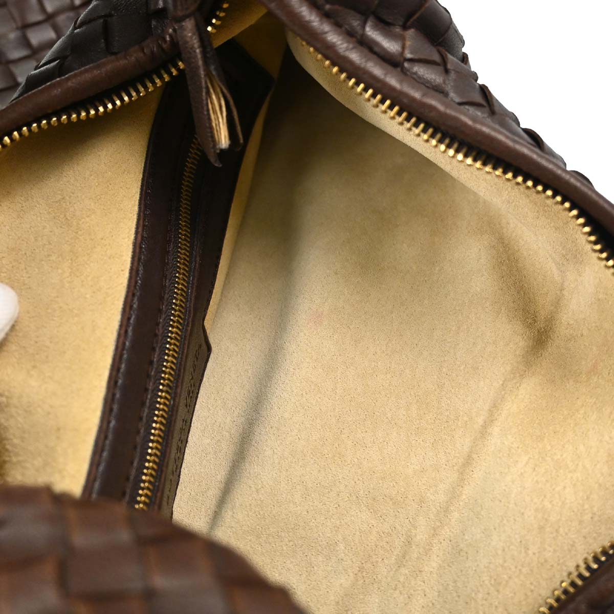 Bottega Veneta Brown Lambskin Intrecciato Hobo Handbag