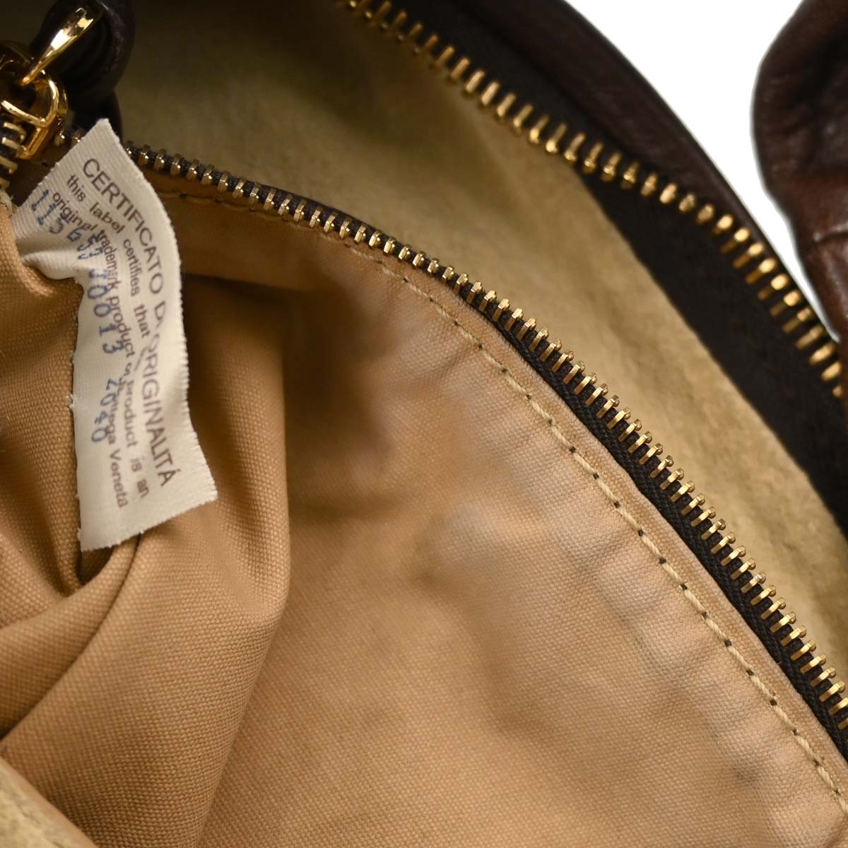 Bottega Veneta Brown Lambskin Intrecciato Hobo Handbag