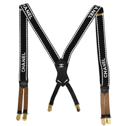 Chanel Black Suspenders Small Good 21