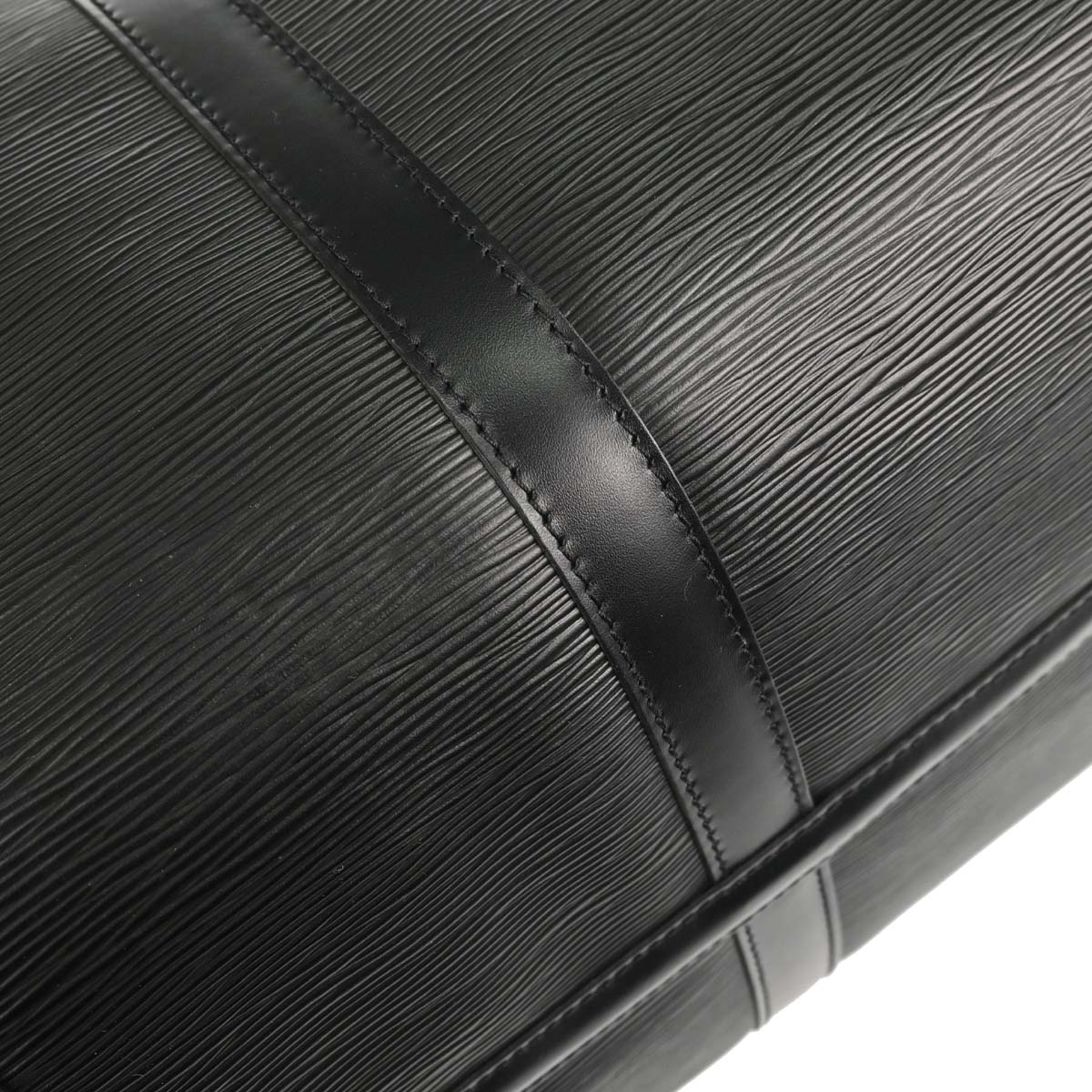Louis Vuitton Black Epi Keepall 50 Travel Handbag M42962