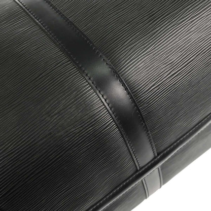 Louis Vuitton Black Epi Keepall 50 Travel Handbag M42962