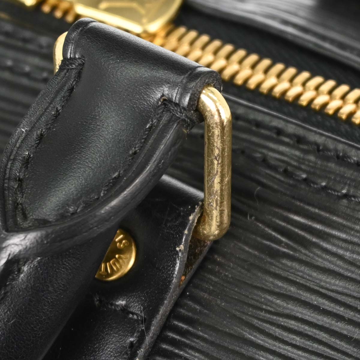 Louis Vuitton Black Epi Keepall 50 Travel Handbag M42962