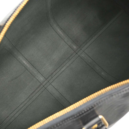 Louis Vuitton Black Epi Keepall 50 Travel Handbag M42962