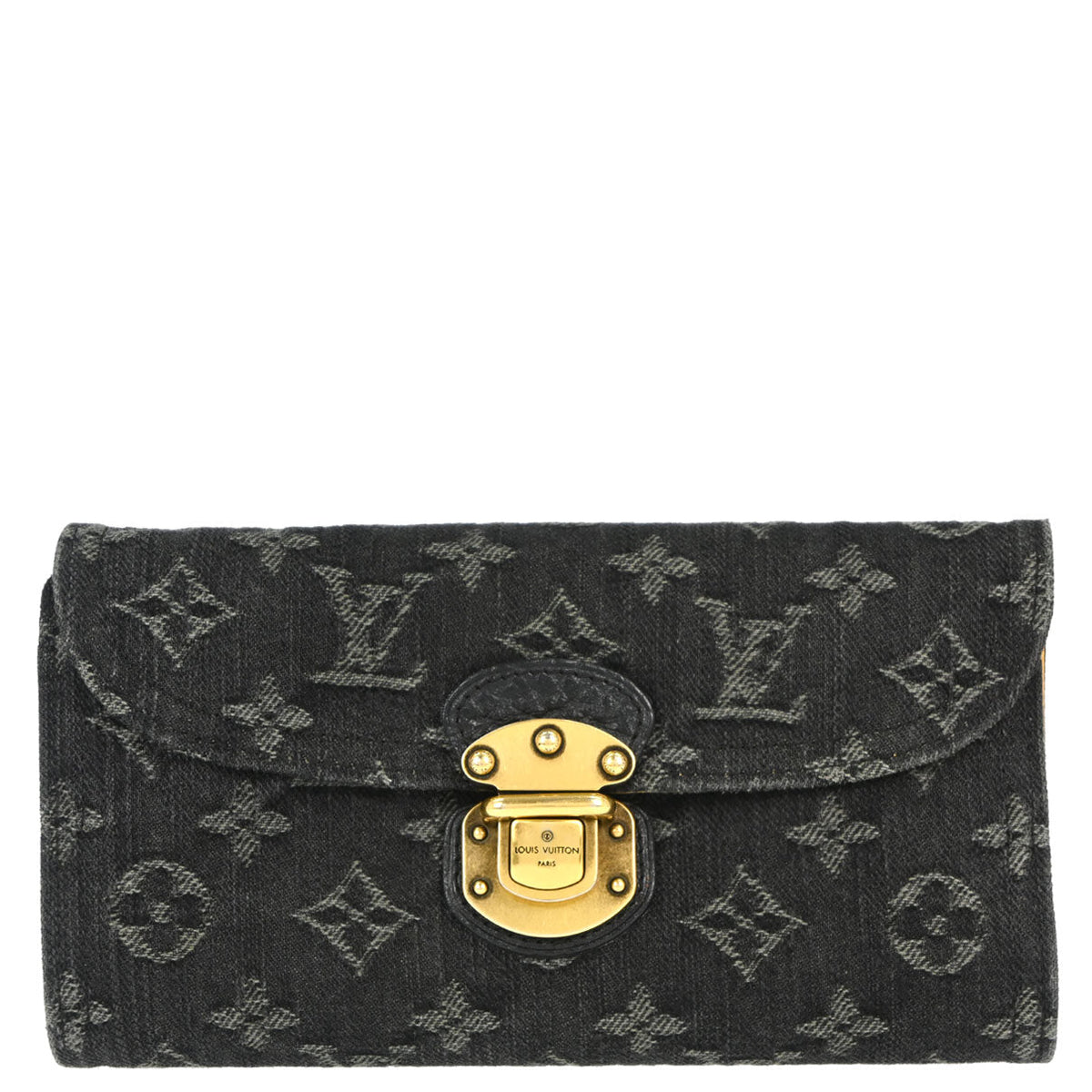 Louis Vuitton Monogram Denim Porte Monnaie Amellia Wallet M95512