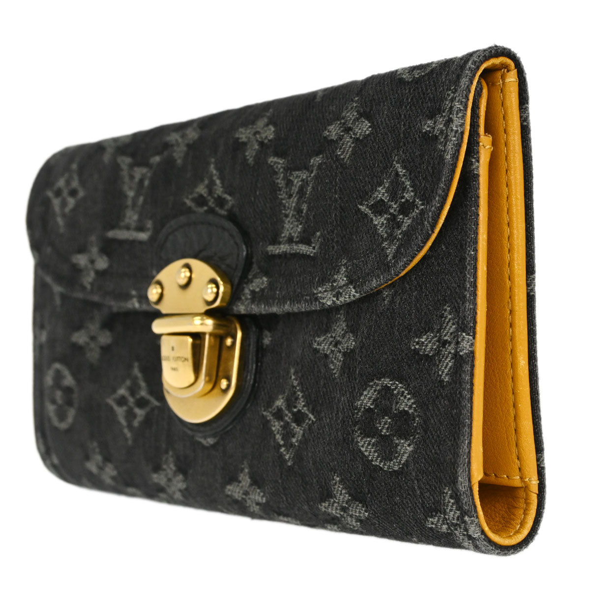 Louis Vuitton Monogram Denim Porte Monnaie Amellia Wallet M95512
