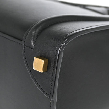 Celine Black Luggage Micro Tote Handbag