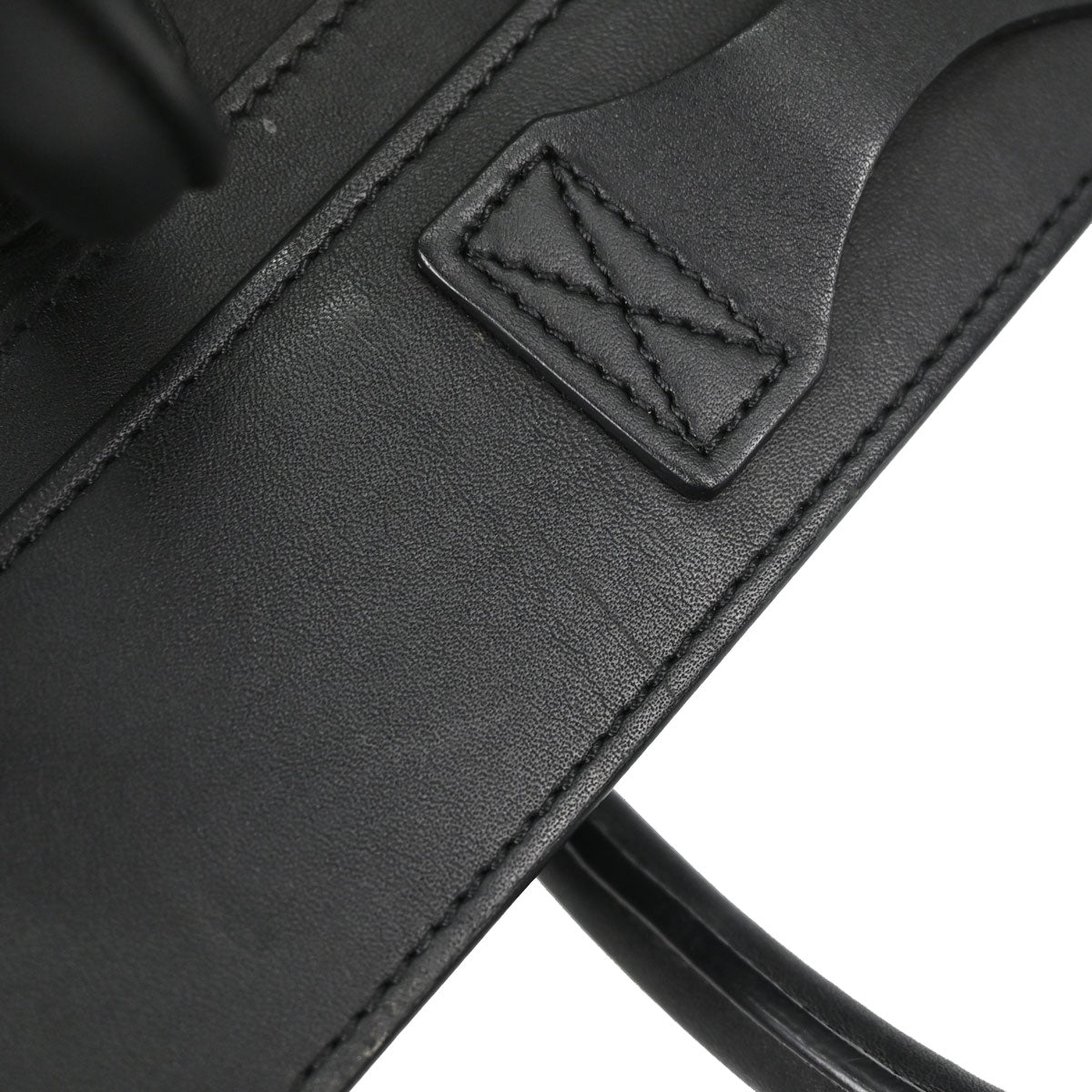 Celine Black Luggage Micro Tote Handbag