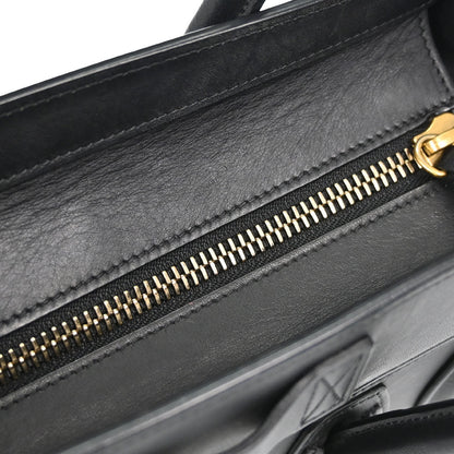Celine Black Luggage Micro Tote Handbag