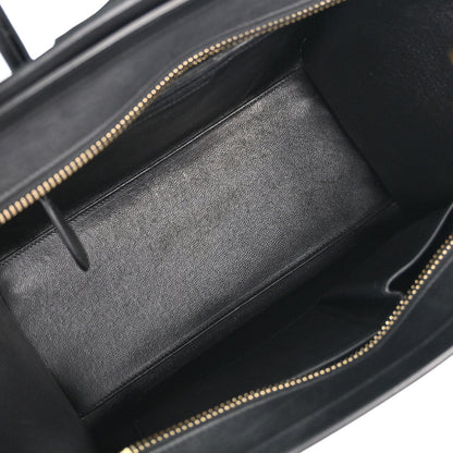 Celine Black Luggage Micro Tote Handbag