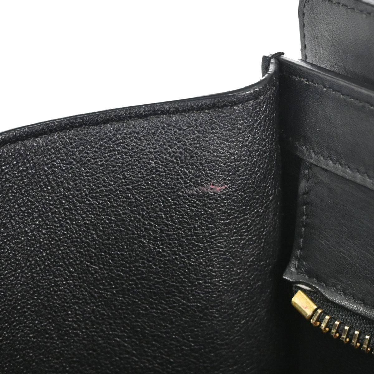 Celine Black Luggage Micro Tote Handbag