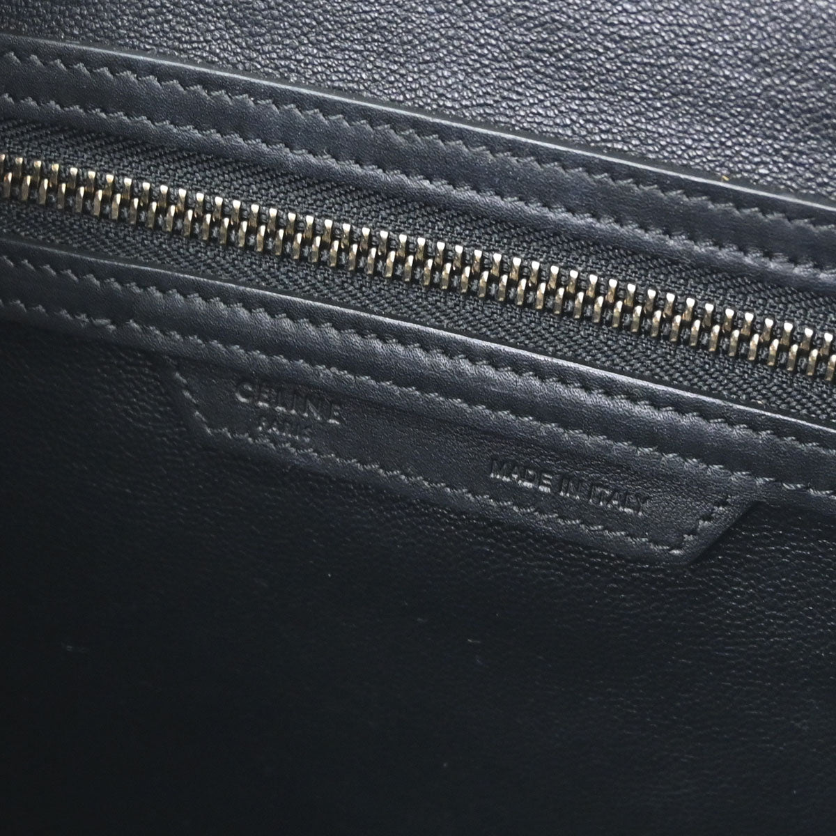 Celine Black Luggage Micro Tote Handbag