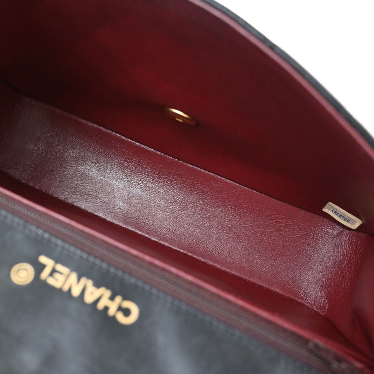 Chanel Black Lambskin Single Flap Shoulder Bag