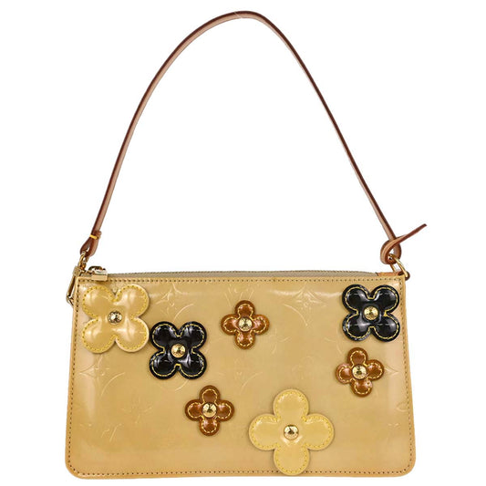 Louis Vuitton Beige Vernis Flower Lexington Handbag M92246