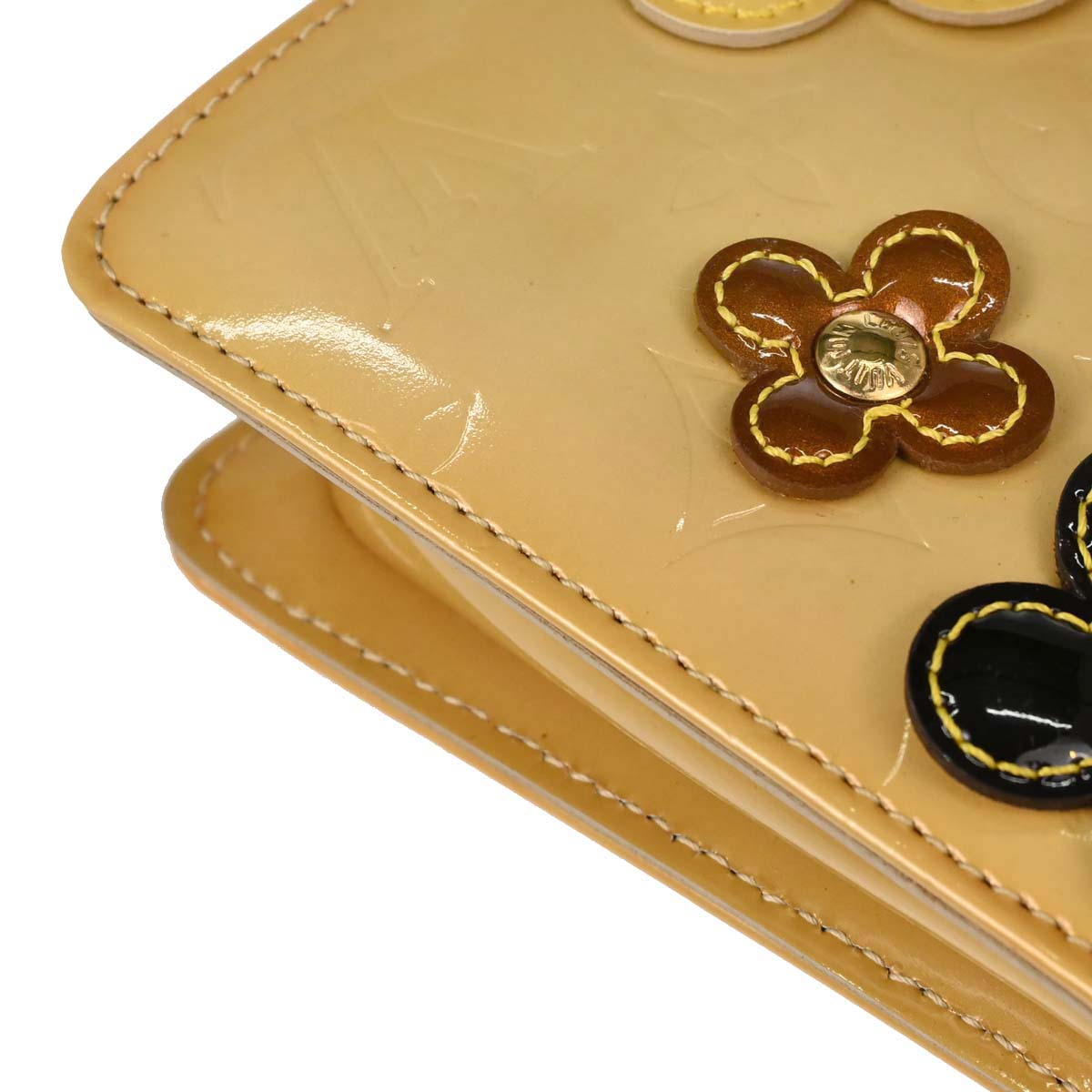 Louis Vuitton Beige Vernis Flower Lexington Handbag M92246