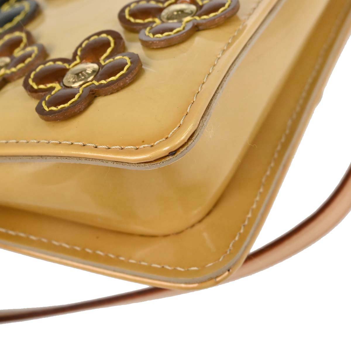 Louis Vuitton Beige Vernis Flower Lexington Handbag M92246