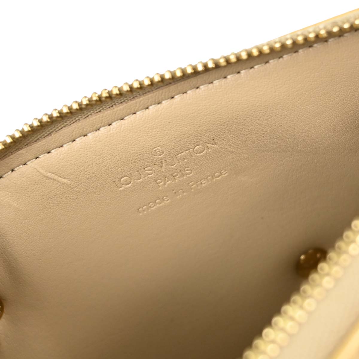 Louis Vuitton Beige Vernis Flower Lexington Handbag M92246