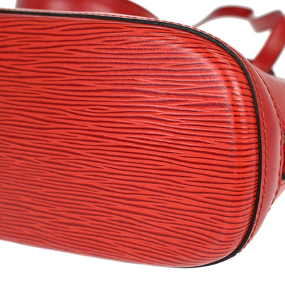 Louis Vuitton Red Epi Lussac Shoulder Bag M52287
