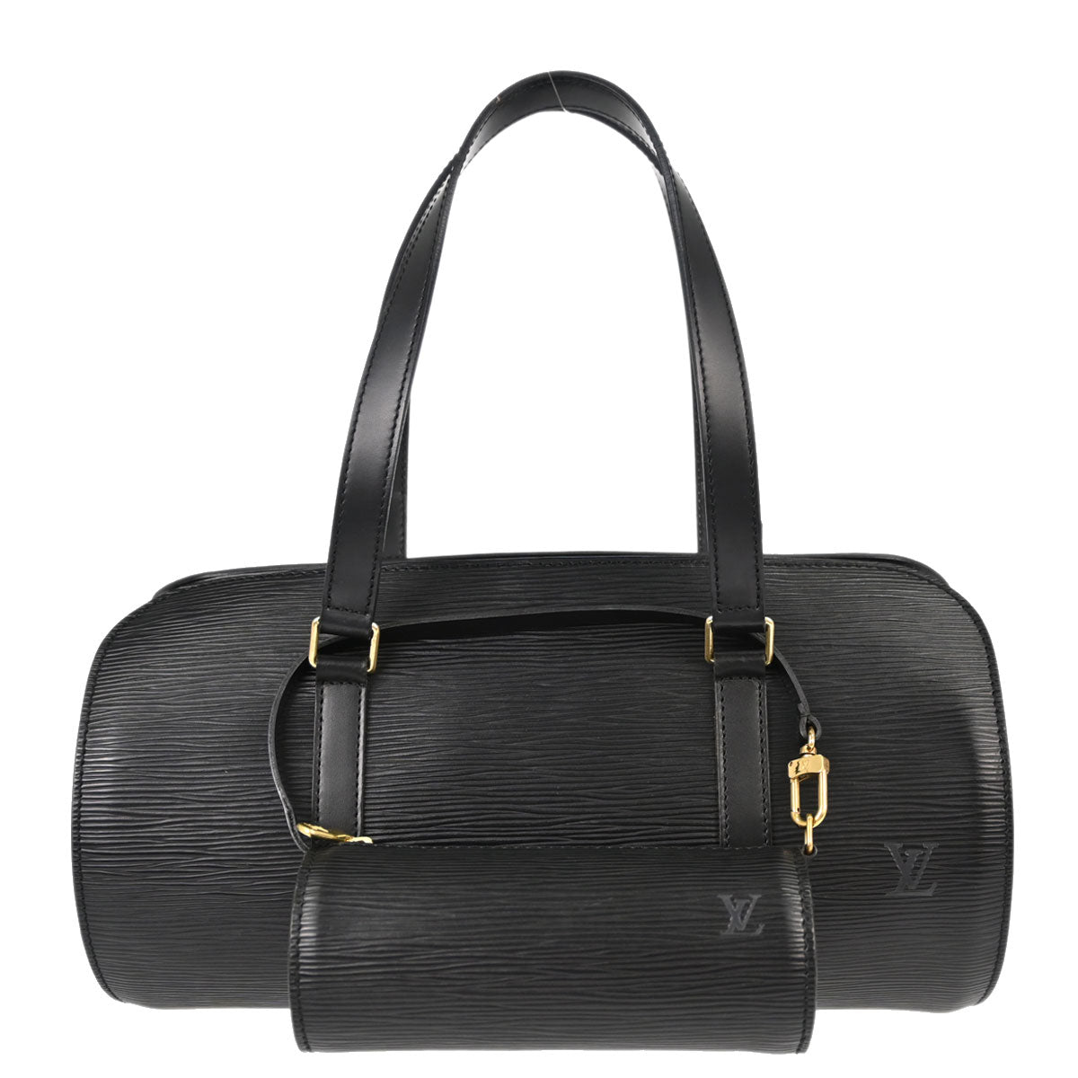 Louis Vuitton Black Epi Soufflot Handbag M52862