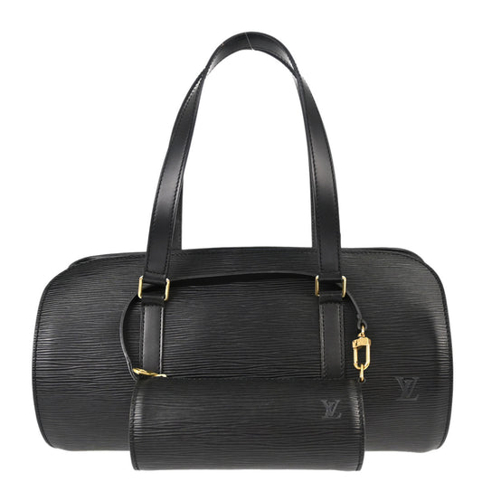 Louis Vuitton Black Epi Soufflot Handbag M52862