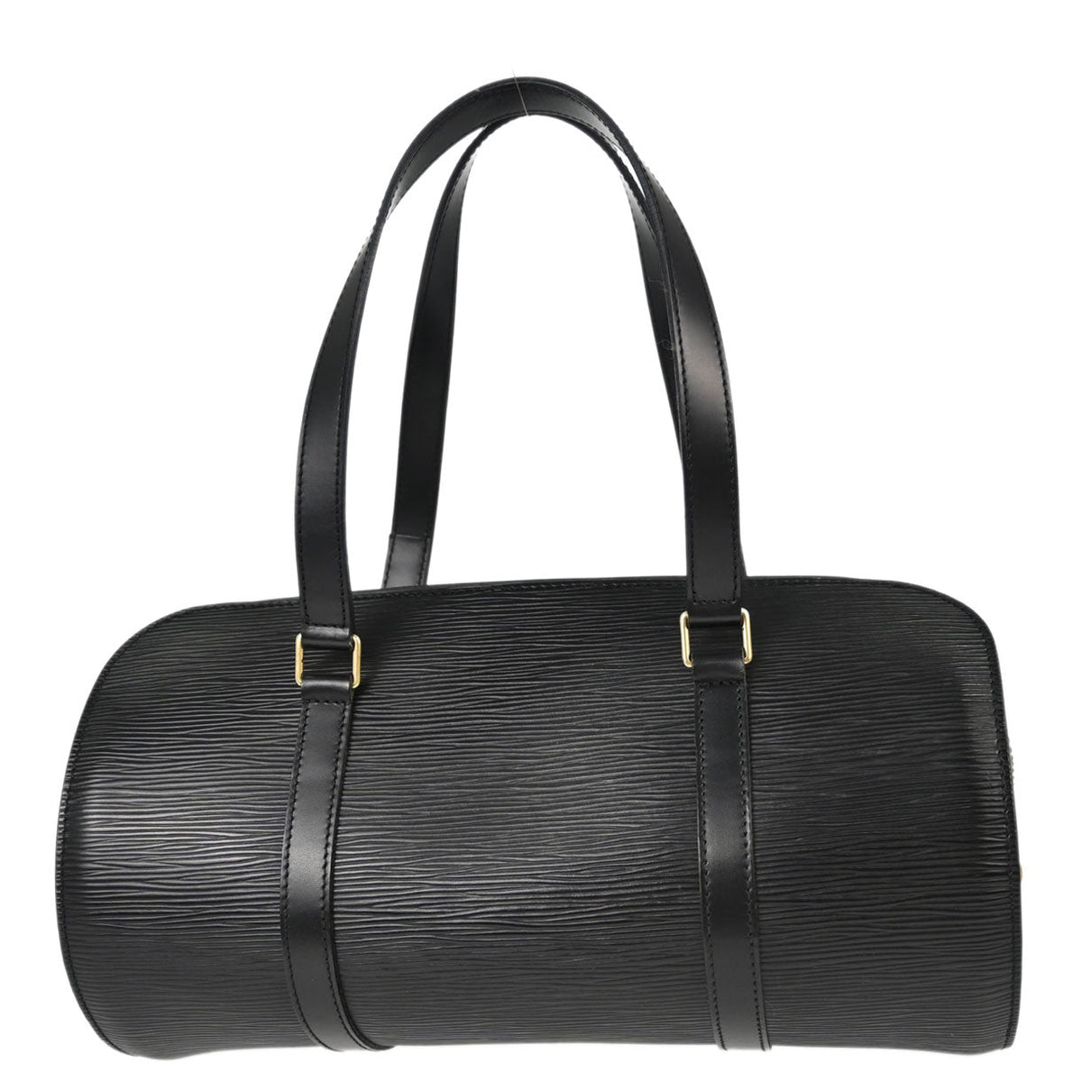Louis Vuitton Black Epi Soufflot Handbag M52862