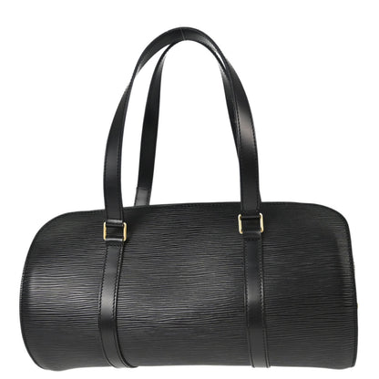 Louis Vuitton Black Epi Soufflot Handbag M52862