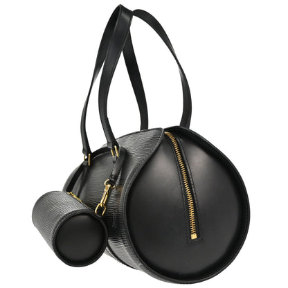 Louis Vuitton Black Epi Soufflot Handbag M52862
