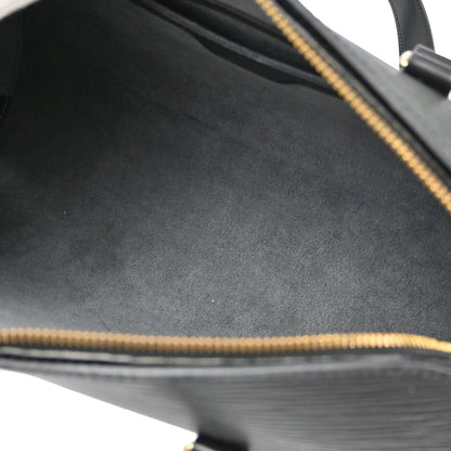 Louis Vuitton Black Epi Soufflot Handbag M52862