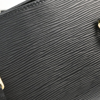 Louis Vuitton Black Epi Soufflot Handbag M52862