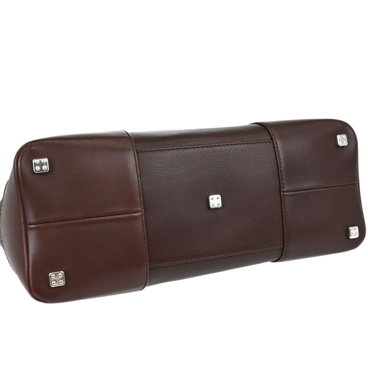 Loewe Brown Leather Fusta Tote Handbag