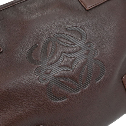 Loewe Brown Leather Fusta Tote Handbag