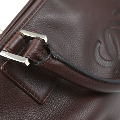 Loewe Brown Leather Fusta Tote Handbag