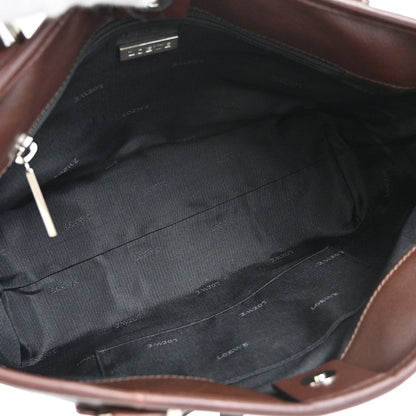 Loewe Brown Leather Fusta Tote Handbag