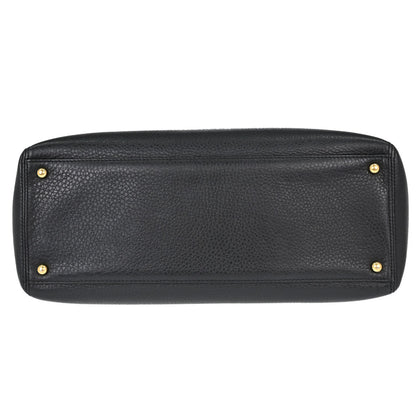 Chanel 2014 Black Deerskin Executive Cerf 2way Shoulder Tote Bag