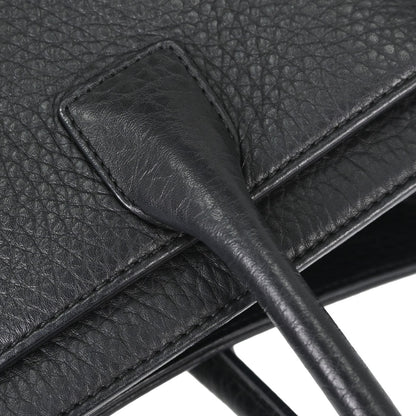 Chanel 2014 Black Deerskin Executive Cerf 2way Shoulder Tote Bag