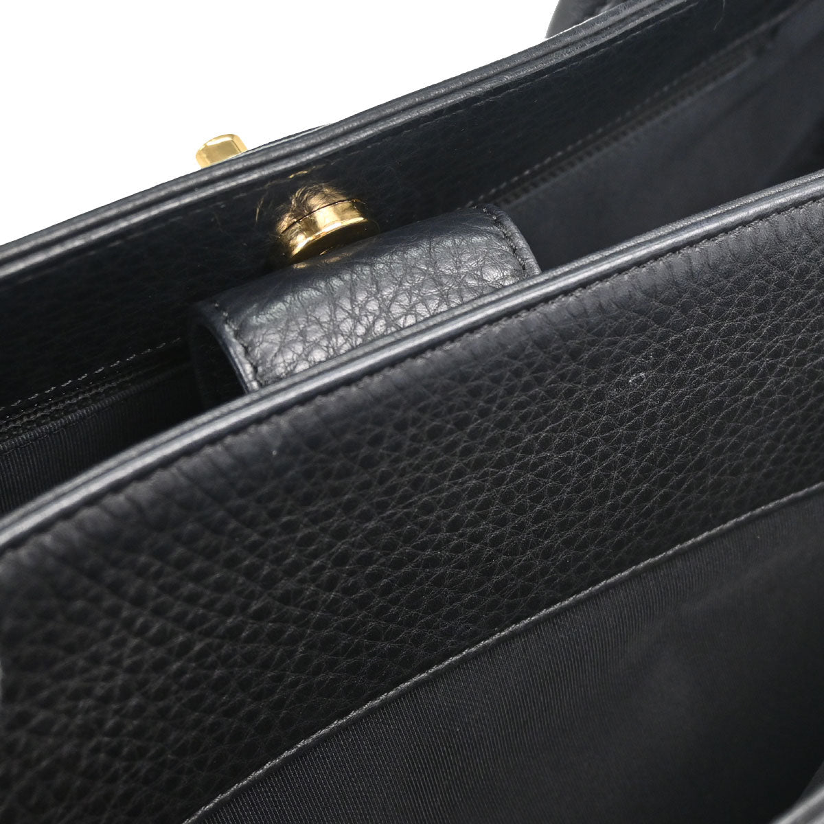 Chanel 2014 Black Deerskin Executive Cerf 2way Shoulder Tote Bag