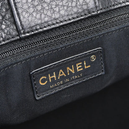 Chanel 2014 Black Deerskin Executive Cerf 2way Shoulder Tote Bag