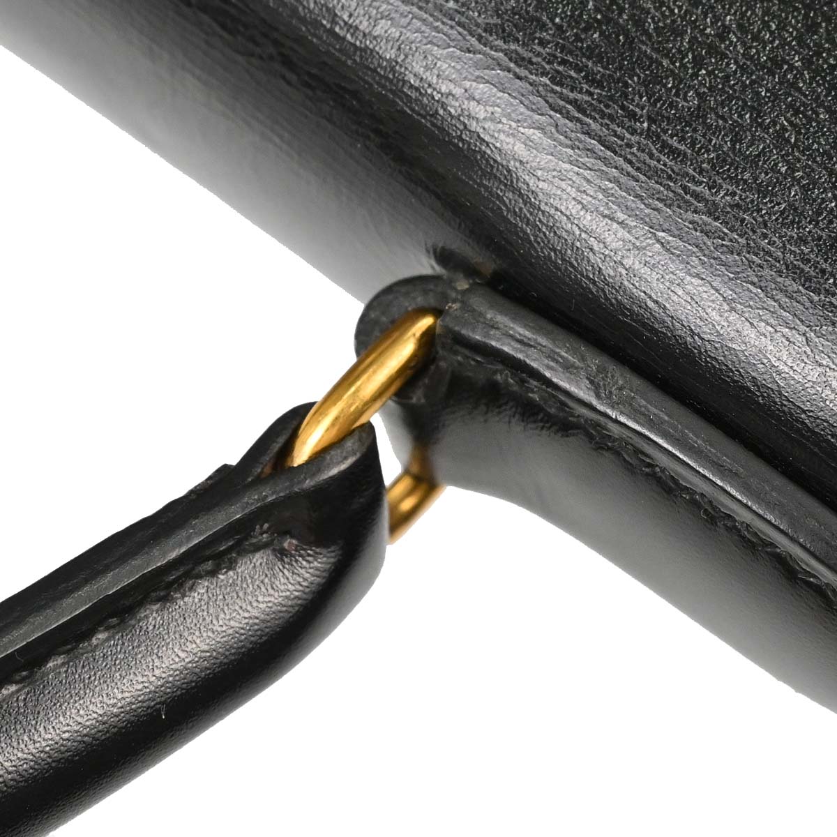 Hermes Black Box Calf Kelly 35 Retourne Handbag