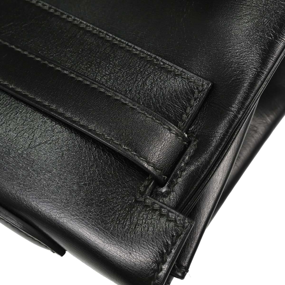 Hermes Black Box Calf Kelly 35 Retourne Handbag