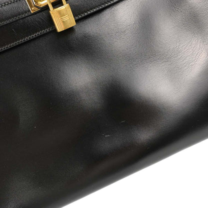 Hermes Black Box Calf Kelly 35 Retourne Handbag