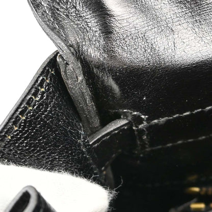 Hermes Black Box Calf Kelly 35 Retourne Handbag