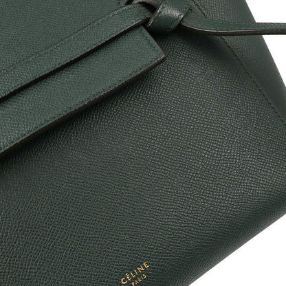 Celine Green Leather Belt Bag Micro 2way Handbag