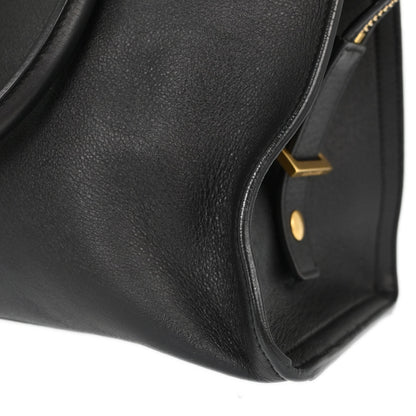 Saint Laurent Black Calfskin Baby Cabas 2way Shoulder Handbag
