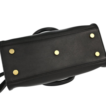 Saint Laurent Black Calfskin Baby Cabas 2way Shoulder Handbag