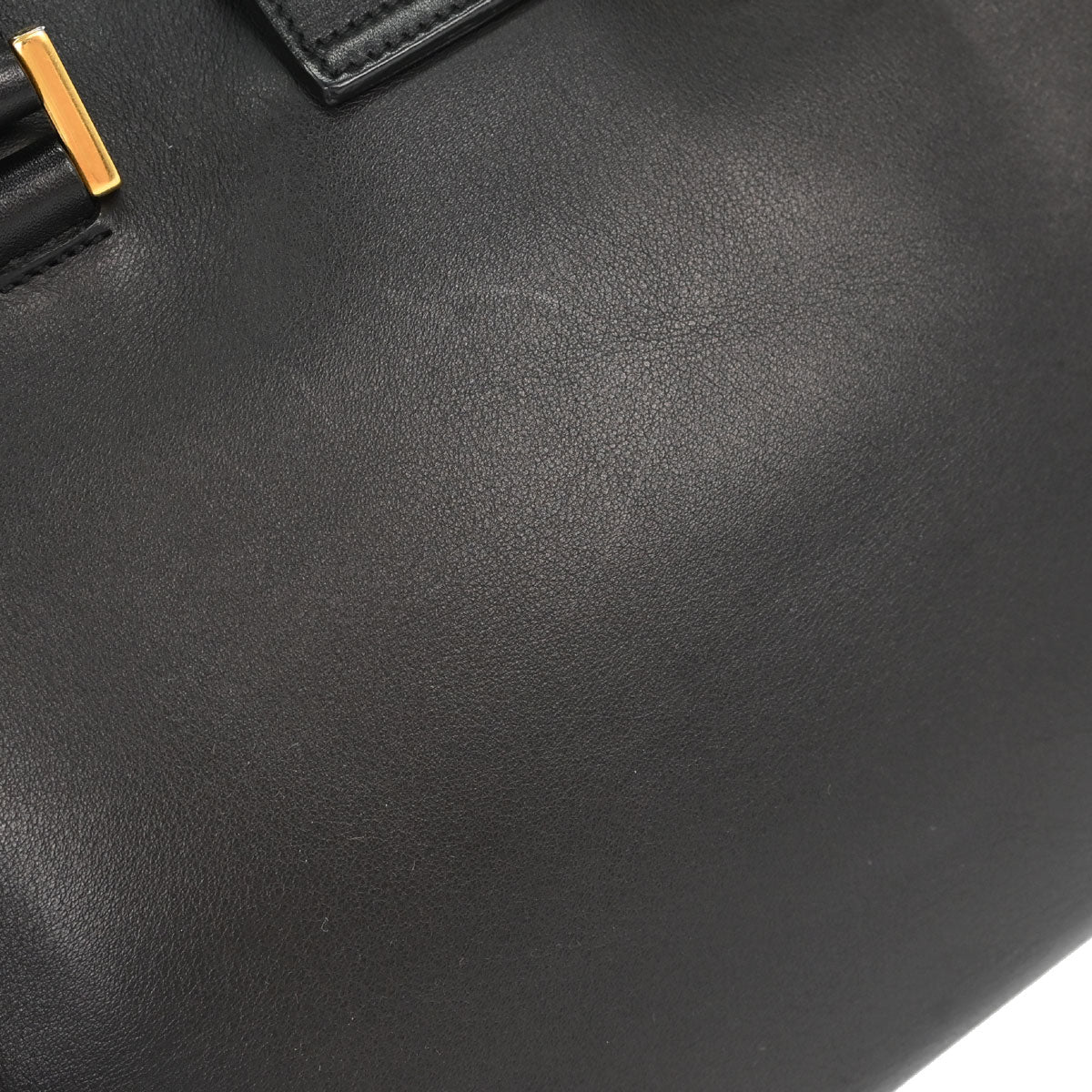 Saint Laurent Black Calfskin Baby Cabas 2way Shoulder Handbag