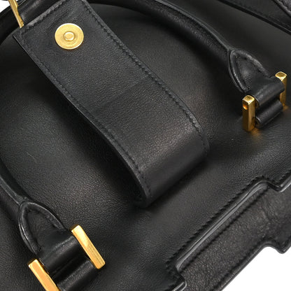 Saint Laurent Black Calfskin Baby Cabas 2way Shoulder Handbag