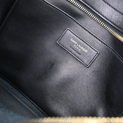 Saint Laurent Black Calfskin Baby Cabas 2way Shoulder Handbag