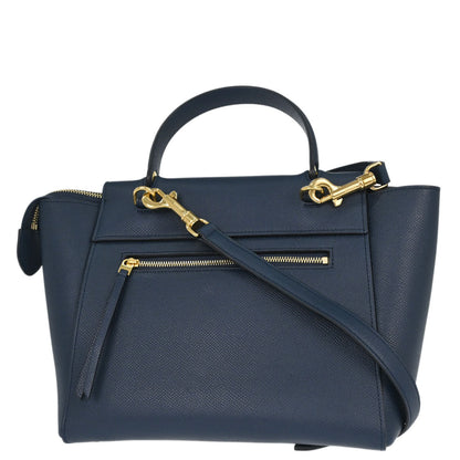 Celine Navy Calfskin Belt Bag Micro 2way Shoulder Handbag