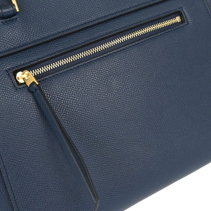 Celine Navy Calfskin Belt Bag Micro 2way Shoulder Handbag
