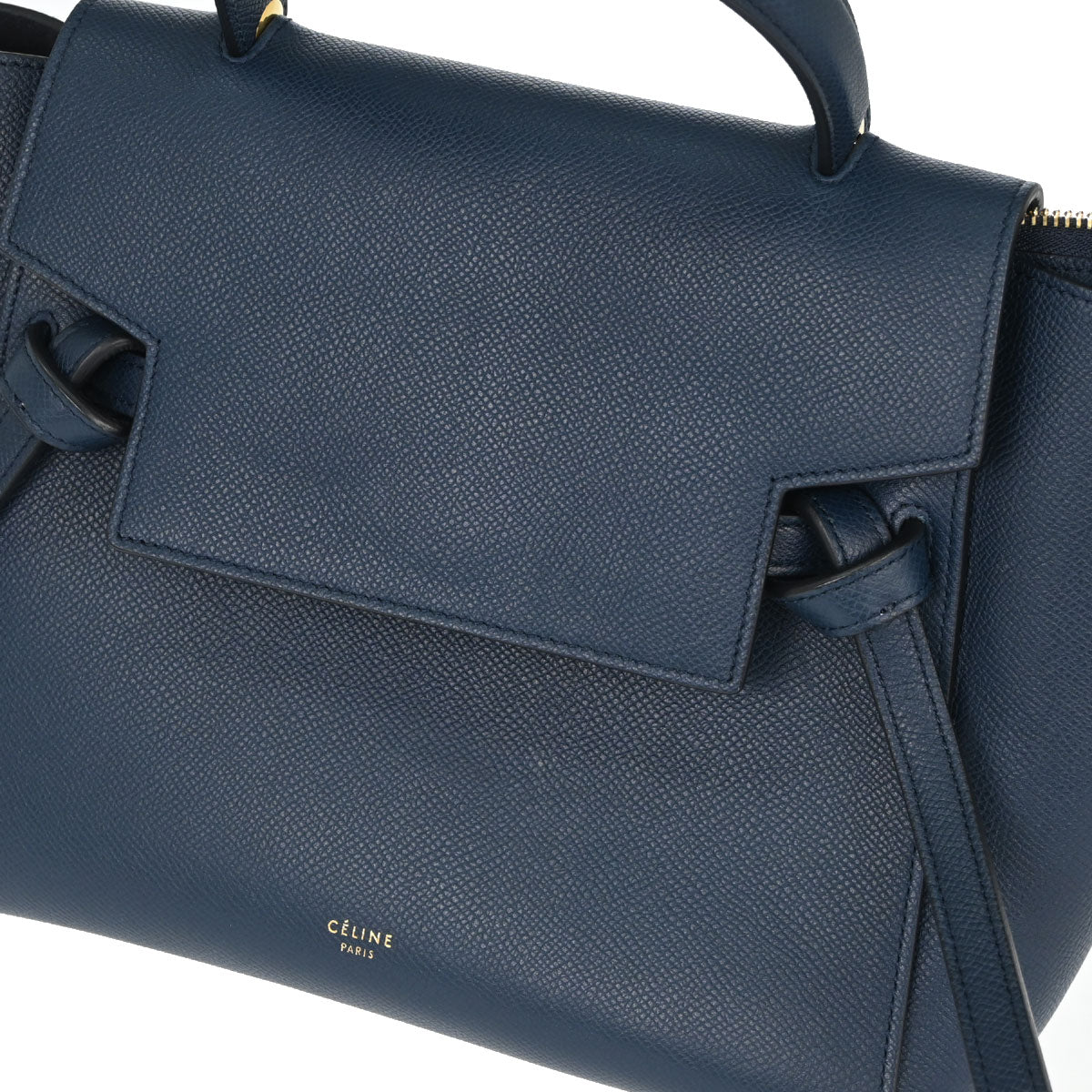 Celine Navy Calfskin Belt Bag Micro 2way Shoulder Handbag