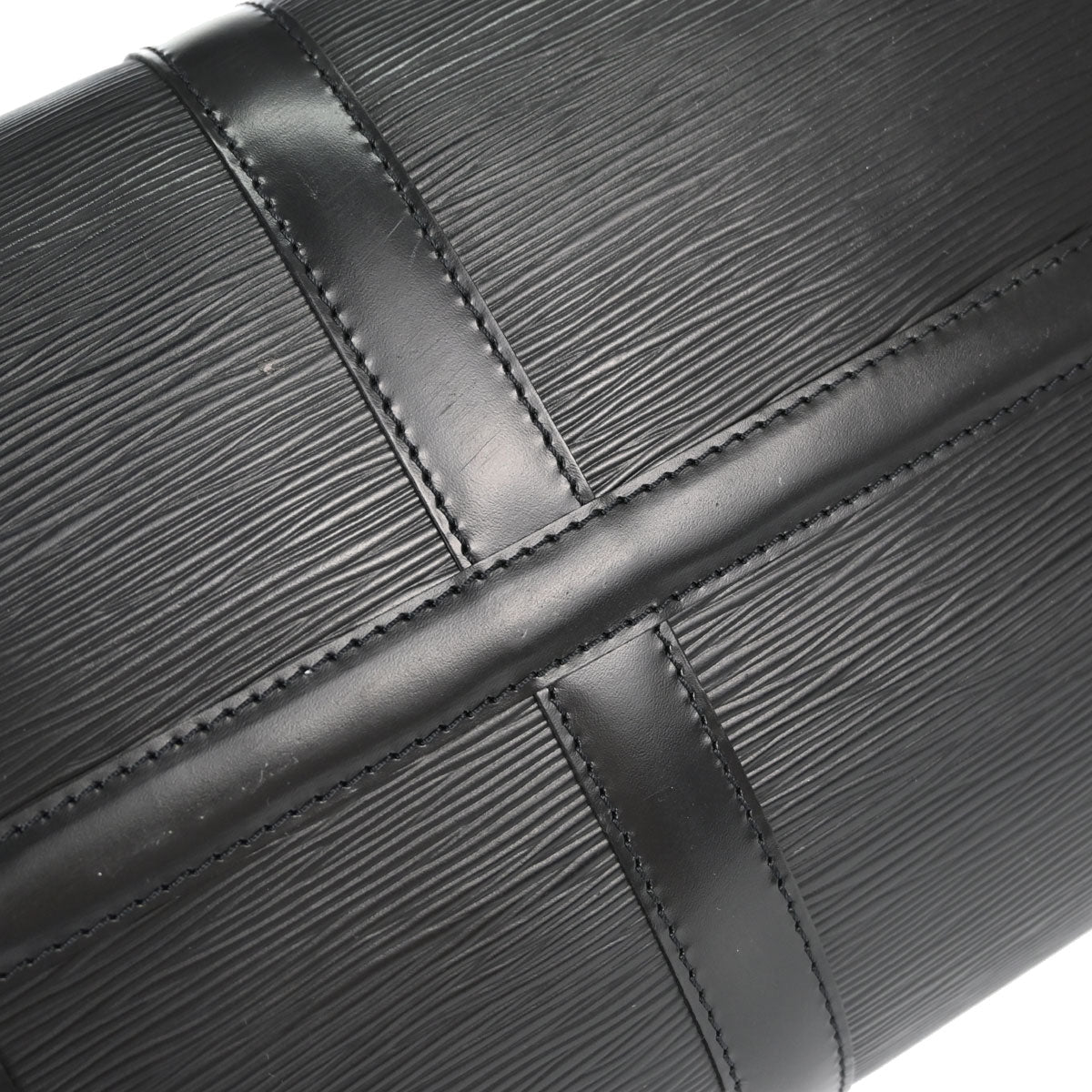 Louis Vuitton Black Epi Keepall 45 Travel Handbag M42972